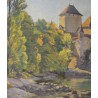 Tableau \"Château de Chillon\" non signé
