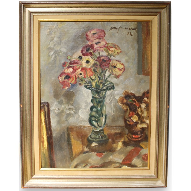 Tableau \"Bouquet de fleurs\" signé