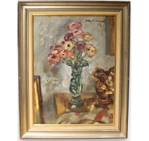 Tableau "Bouquet de fleurs" signé