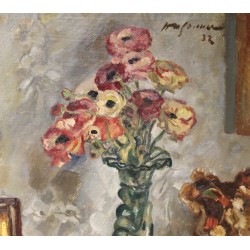 Tableau \"Bouquet de fleurs\" signé
