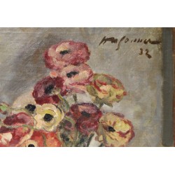 Tableau \"Bouquet de fleurs\" signé