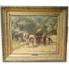 Tableau "Attelage" signé W. VERSCHUUR
