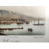 Gravure "Rolle - lac de Genève"  sur Moinat SA  - Antiquités décoration -  Gravures, Lithos