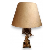 Lampe "Pomme de pin" en bronze