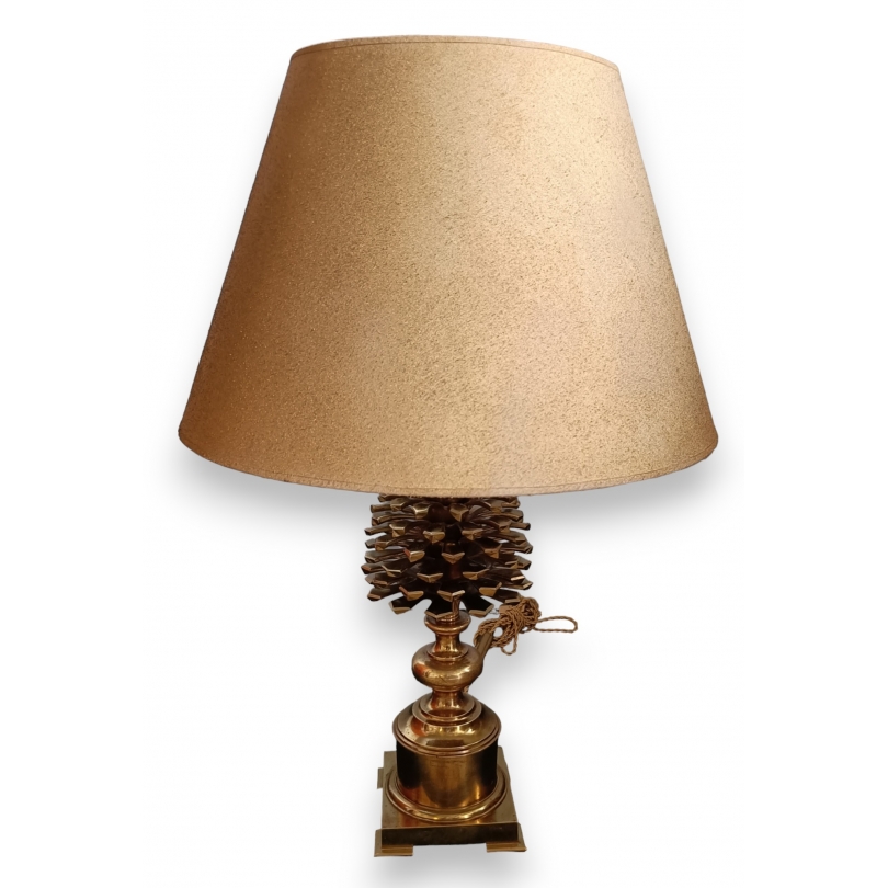 Lampe "Pomme de pin" en bronze