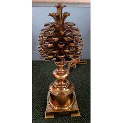  Lampe "Pomme de pin" en bronze de sur  Moinat SA  - Antiquités décoration