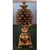  Lampe "Pomme de pin" en bronze de sur  Moinat SA  - Antiquités décoration