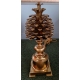 Lampe "Pomme de pin" en bronze