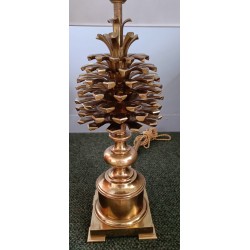  Lampe "Pomme de pin" en bronze de sur  Moinat SA  - Antiquités décoration