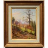 Tableau \"Chemin de montagnes\" signé C. PARISOD 24