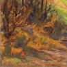 Tableau \"Chemin de montagnes\" signé C. PARISOD 24
