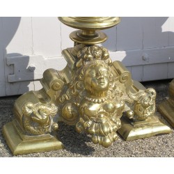  Paire de chenets Baroque. sur  Moinat SA  - Antiquités décoration