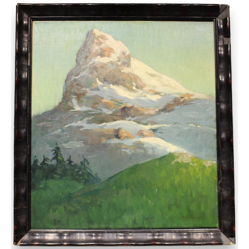 Tableau \"St-Bernard\" signé A. ZARDO