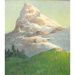 Tableau \"St-Bernard\" signé A. ZARDO
