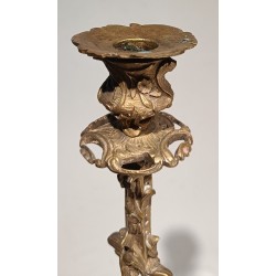 Paire de bougeoirs Napoléon III 1 lumière