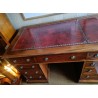 Bureau de marine en acajou à 9 tiroirs