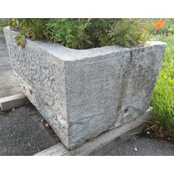 Rectangular water trough made of Jura stone