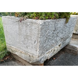 Rectangular water trough made of Jura stone