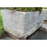 Rectangular water trough made of Jura stone