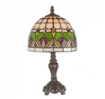 Lampe style Tiffany décor coeurs