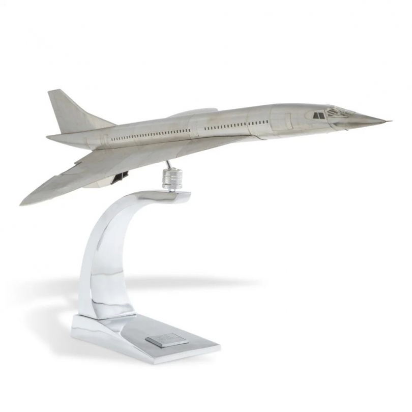 Modèle d'avion Concorde en aluminium