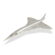 Modèle d'avion Concorde en aluminium
