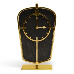 Gold Art Deco-style desk clock