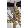 Paire d'appliques style Louis XV en bronze
