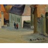 Tableau \"Bursins\" signé ROCHAT