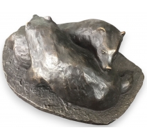 Bronze "Blaireaux", signé HAINARD