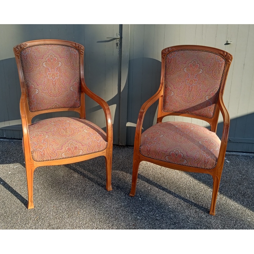 Pair de fauteuils Art-Nouveau
