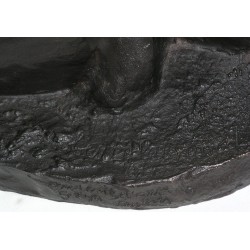 Bronze \"Blaireaux\", signé HAINARD