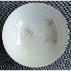 Blue-bottomed bowl with gold decoration, marked ‘Moinat SA’ – Antiques and home décor