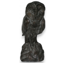 Bronze "Chouette" signé CHRISTEV.