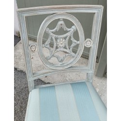 Louis XVI-style chair with a carved back from  Moinat SA  - Antiques and home décor