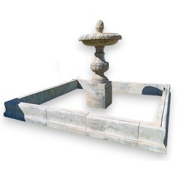 Stone surround and fountain