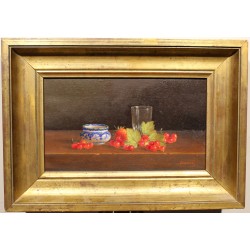 Tableau \"Groseilles et Fraises\" signé DANEÏS