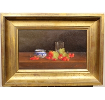 Tableau "Groseilles et Fraises" signé DANEÏS