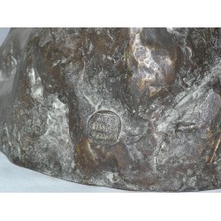 Bronze \"Chouette\" signé CHRISTEV.