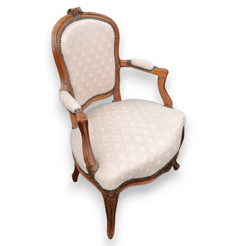 Fauteuil Louis XV cabriolet