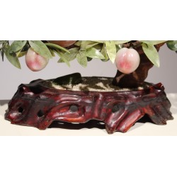 Hardstone and jade fish bowl