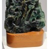 Grande boite en jade sculpté décor oiseau et fleur