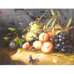 Tableau \"Nature morte\" signés I. CALZOLARI