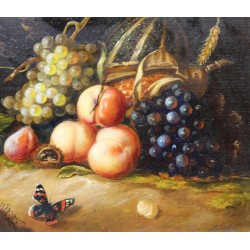 Tableau \"Nature morte\" signés I. CALZOLARI