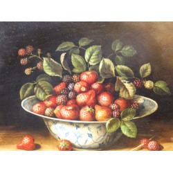Tableau \"Nature morte\" signés I. CALZOLARI