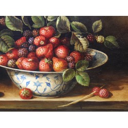 Tableau \"Nature morte\" signés I. CALZOLARI