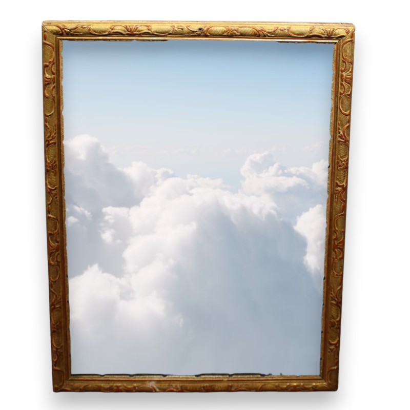 Miroir Bernois rectangulaire doré