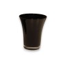 Black glass vase