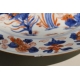 Assiette en porcelaine Imari décor fleurs