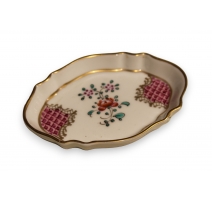 Ravier "Fleurs" en porcelaine de Limoges